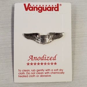 Vanguard Vintage Silver Air Force Eagle Pin